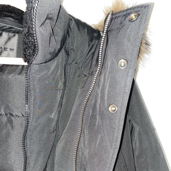 ANDREW MARC Ventura Lamb Fur-Lined & Faux Fur-Trimmed Parka in Black Men’s Sz S - Picture 11 of 16